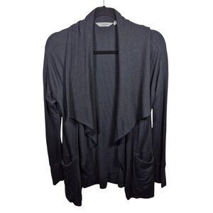 Athleta Sweater Womens XXS Black Knit Cardigan Long Sleeve Studio Wrap